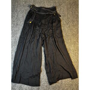 Ulla‎ Johnson Felix Wide Leg Trousers Pants Black Size 6